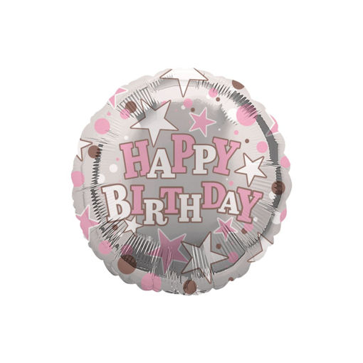 Picture of HAPPY BIRTHDAY PINK FOIL BALLOON 18 INCH